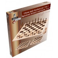 Šachmatai, šaškės 2 in 1